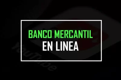 Usando los servicios del banco Mercantil en linea