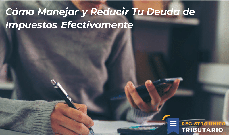 Cómo Manejar Y Reducir Tu Deuda De Impuestos Efectivamente