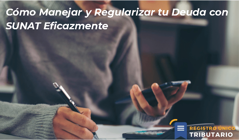 Cómo Manejar Y Regularizar Tu Deuda Con Sunat Eficazmente