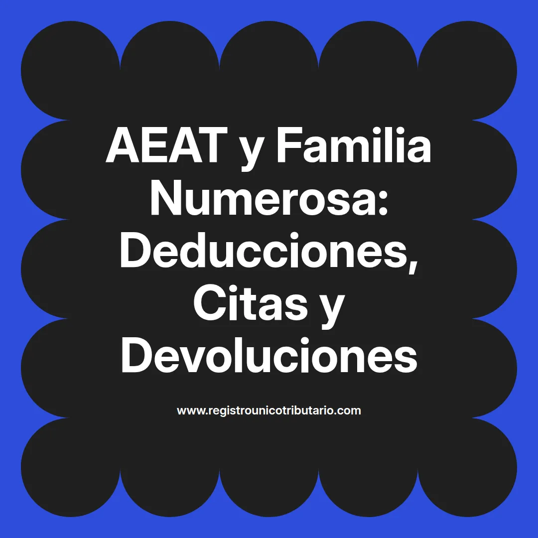 Imagen destacada sobre aeat familia numerosa y requisitos para acceder a beneficios y deducciones