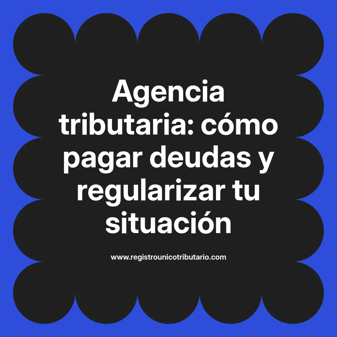 Imagen destacada sobre agencia tributaria pagar deudas y opciones para gestionar pagos pendientes