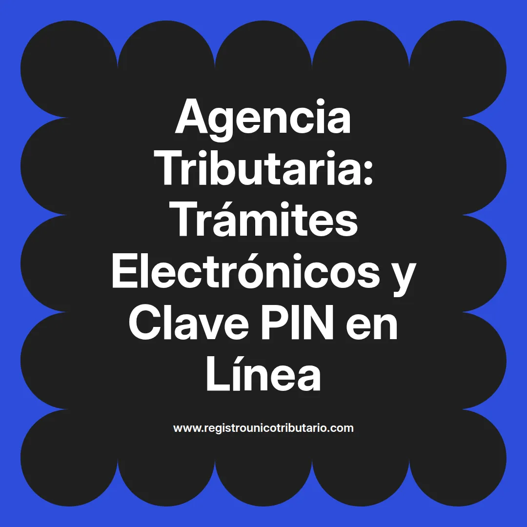 Imagen sobre agencia tributaria trámites electrónicos y uso de clave pin en Colombia