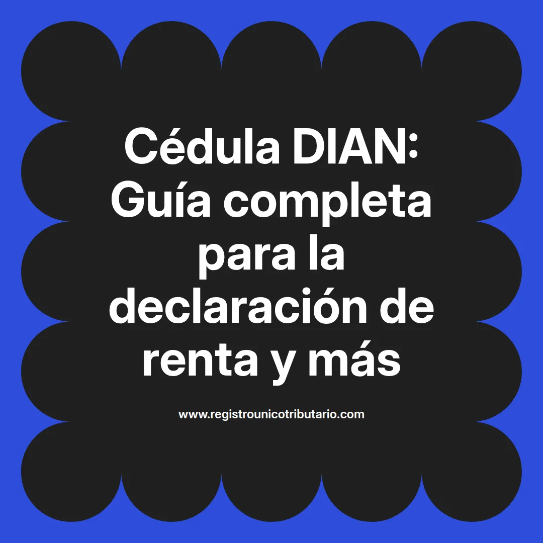 Imagen de cédula dian y procesos para declaración de renta 2024 y 2025 en línea