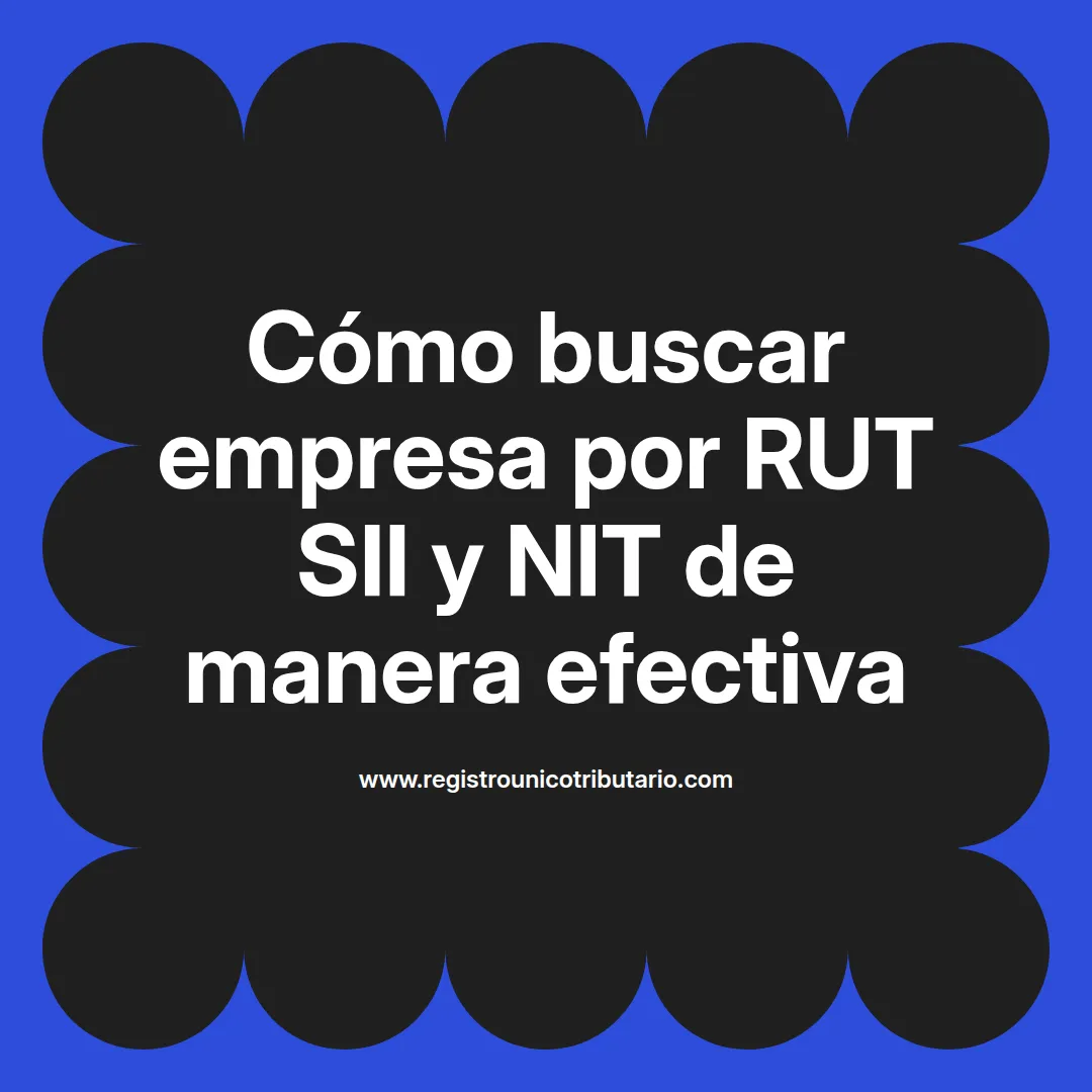 Imagen destacada sobre cómo buscar empresa por rut sii y otras identificaciones fiscales en América Latina