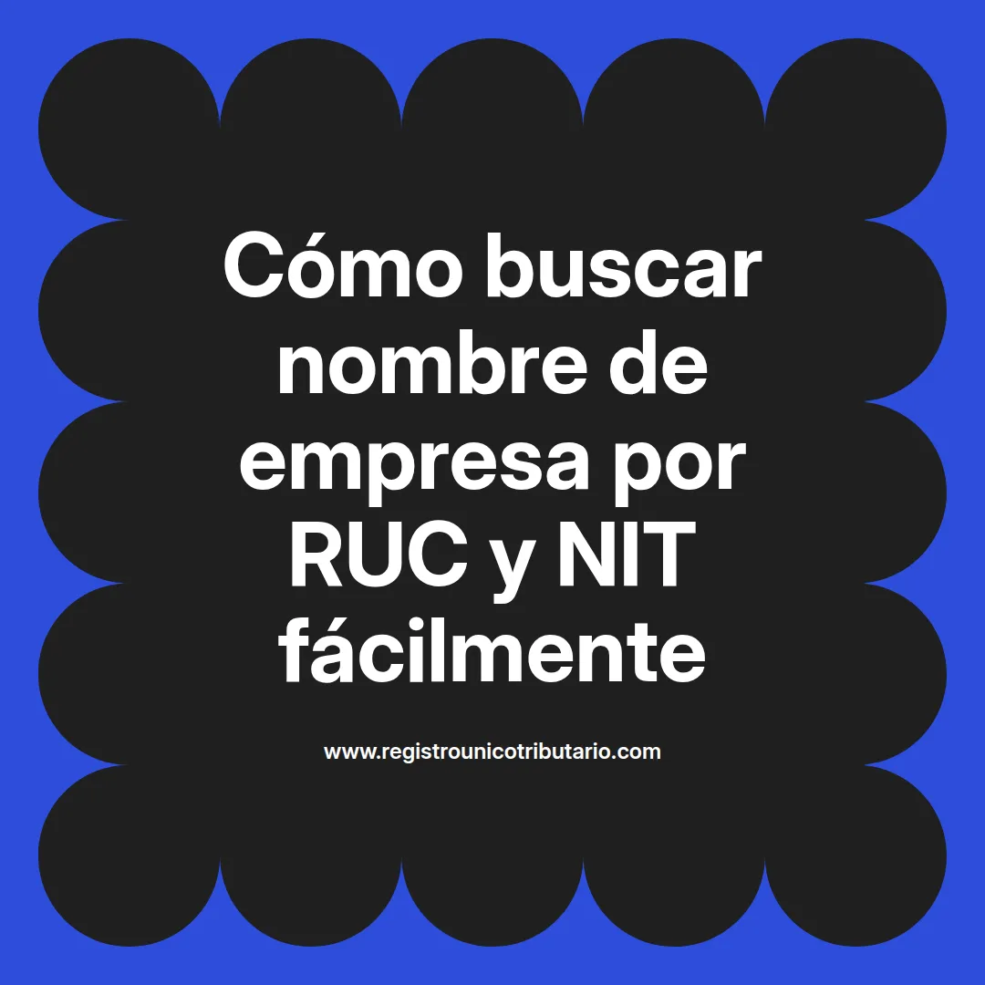 Imagen destacada sobre buscar nombre de empresa por ruc y nombres de empresas registradas en Colombia