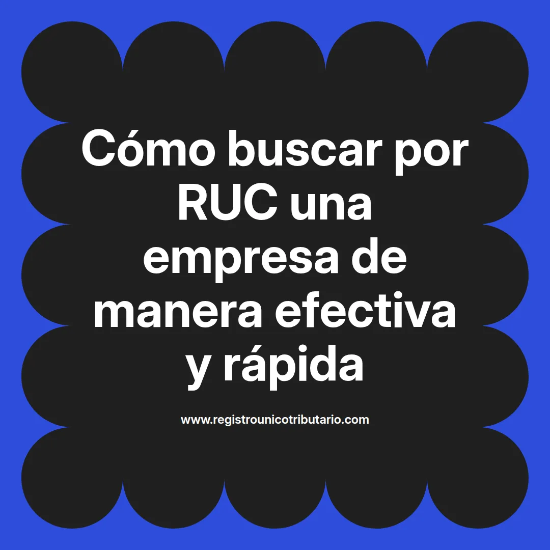 Imagen destacada sobre buscar por ruc una empresa y opciones relacionadas como buscar por nit