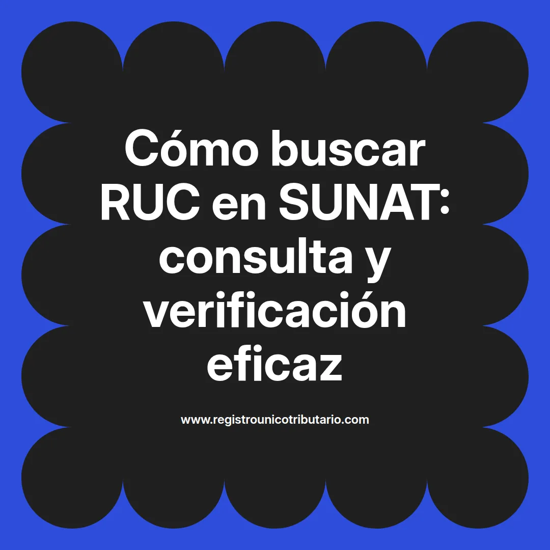 Imagen destacada sobre buscar ruc en sunat y consulta ruc peru sunat