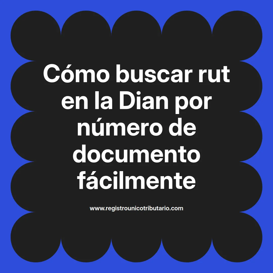 Imagen destacada sobre cómo buscar rut dian y buscar rut por número de documento