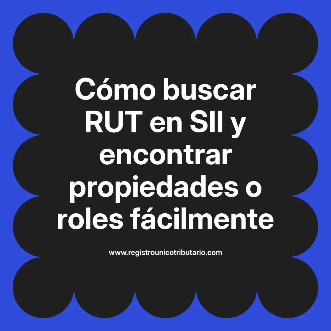 Imagen destacada sobre cómo buscar rut sii y propiedades relacionadas con el rut