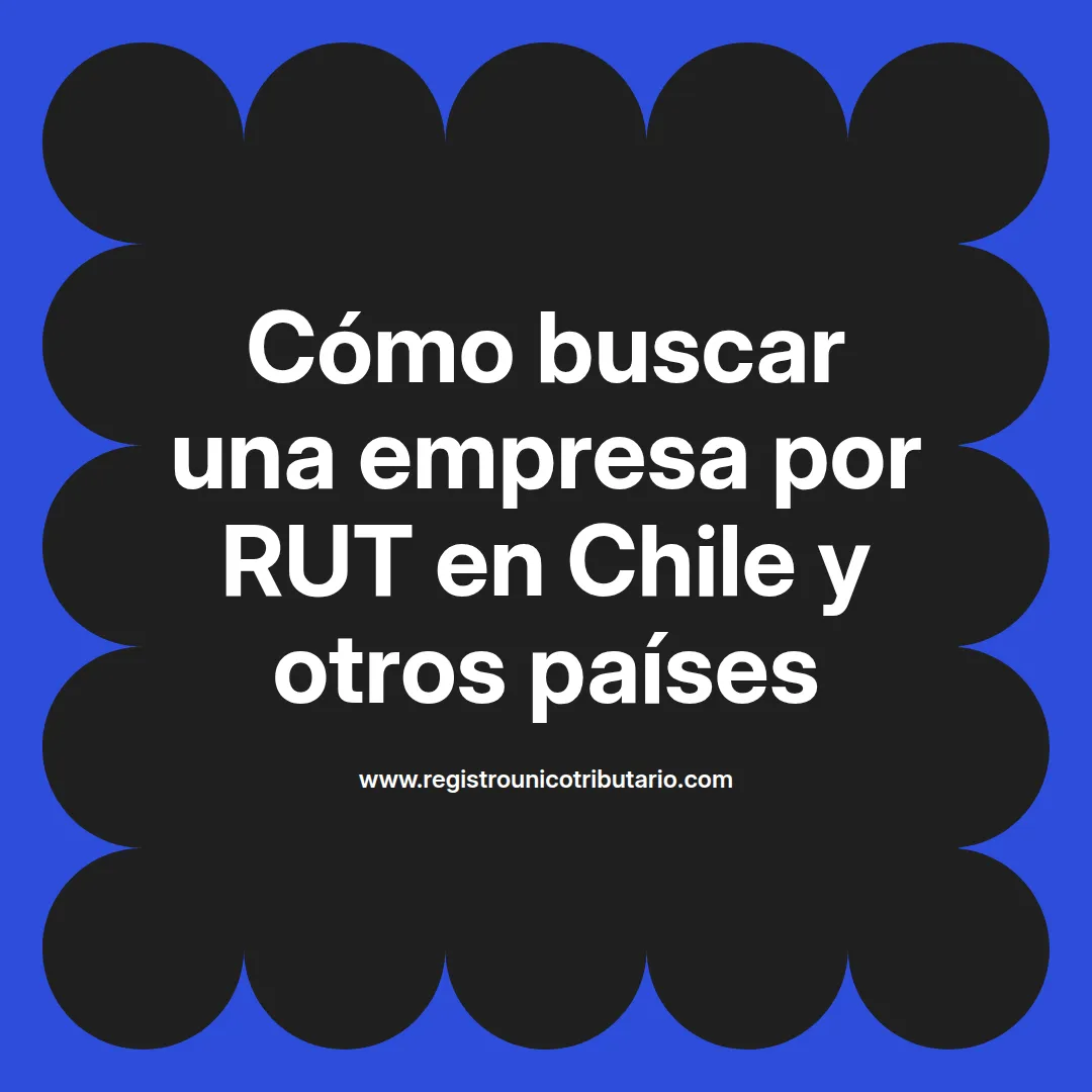 Imagen destacada sobre buscar empresa por rut en Chile y trámites relacionados con el SII