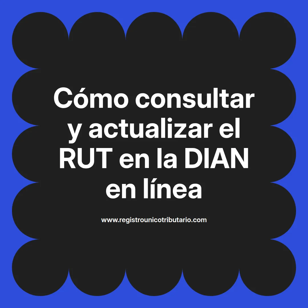 Imagen destacada sobre rut en la dian y procesos para verificar y actualizar información tributaria