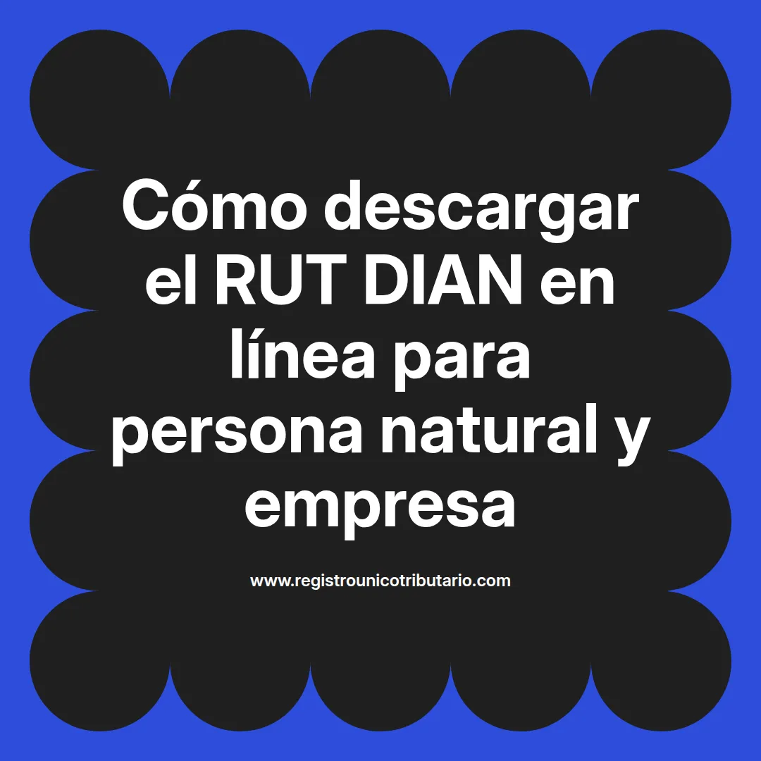 Imagen destacada sobre descargar rut dian en línea paso a paso para personas naturales en Colombia