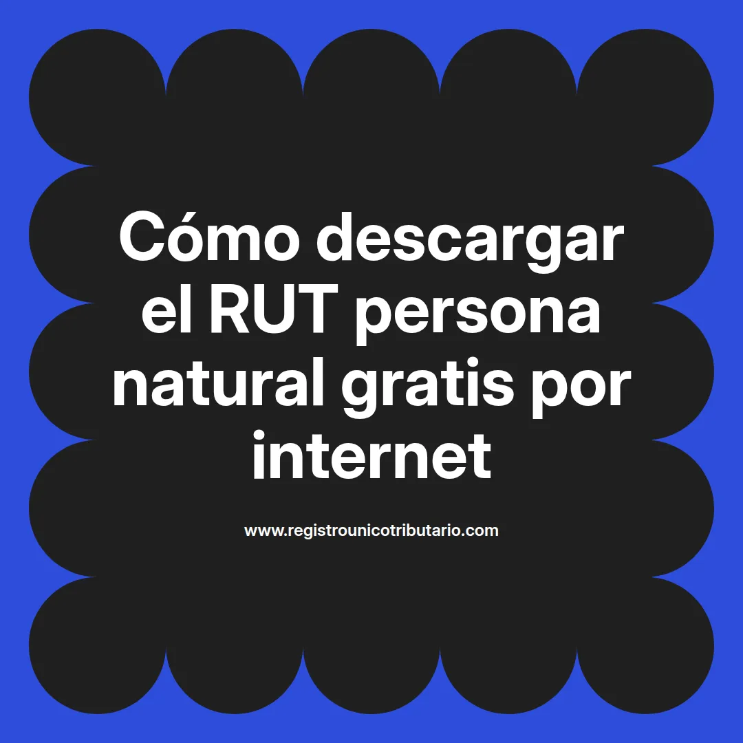 Imagen destacada sobre descargar el rut persona natural y cómo hacerlo por internet