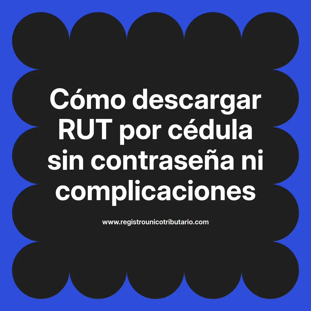 Imagen destacada sobre cómo descargar rut por cédula persona natural sin contraseña