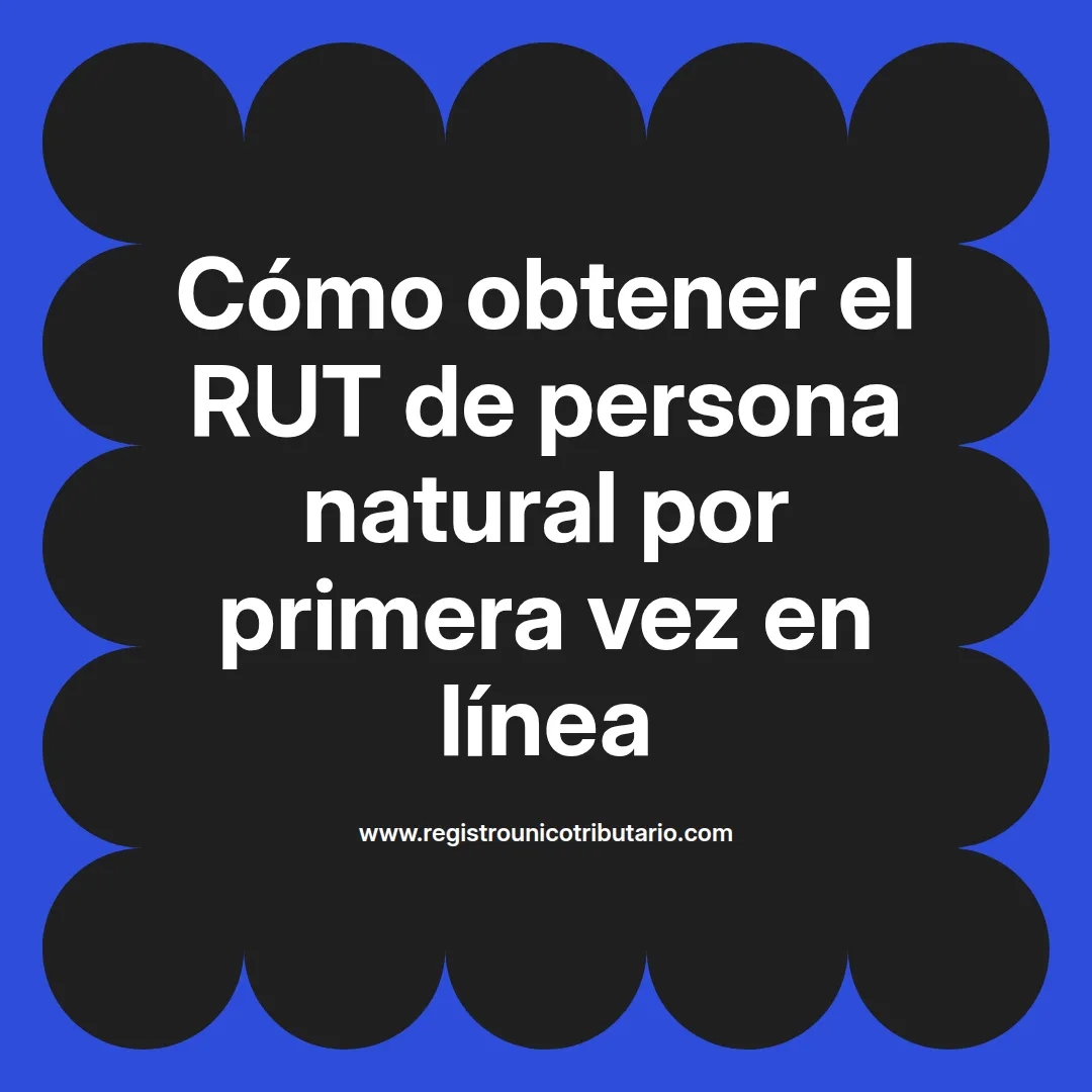 Imagen destacada sobre cómo obtener el rut persona natural por primera vez en línea