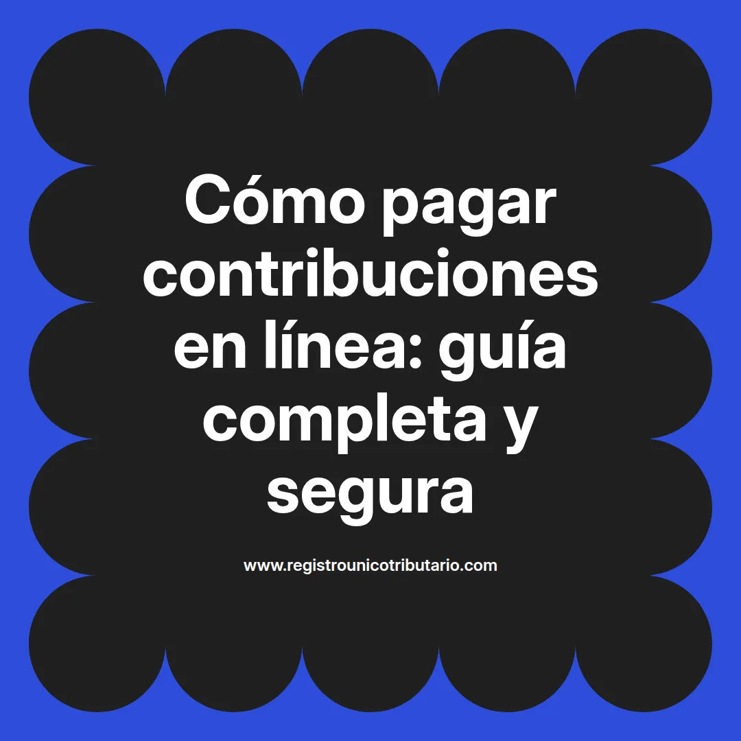 Imagen destacada sobre cómo pagar contribuciones en línea y sus facilidades en el proceso
