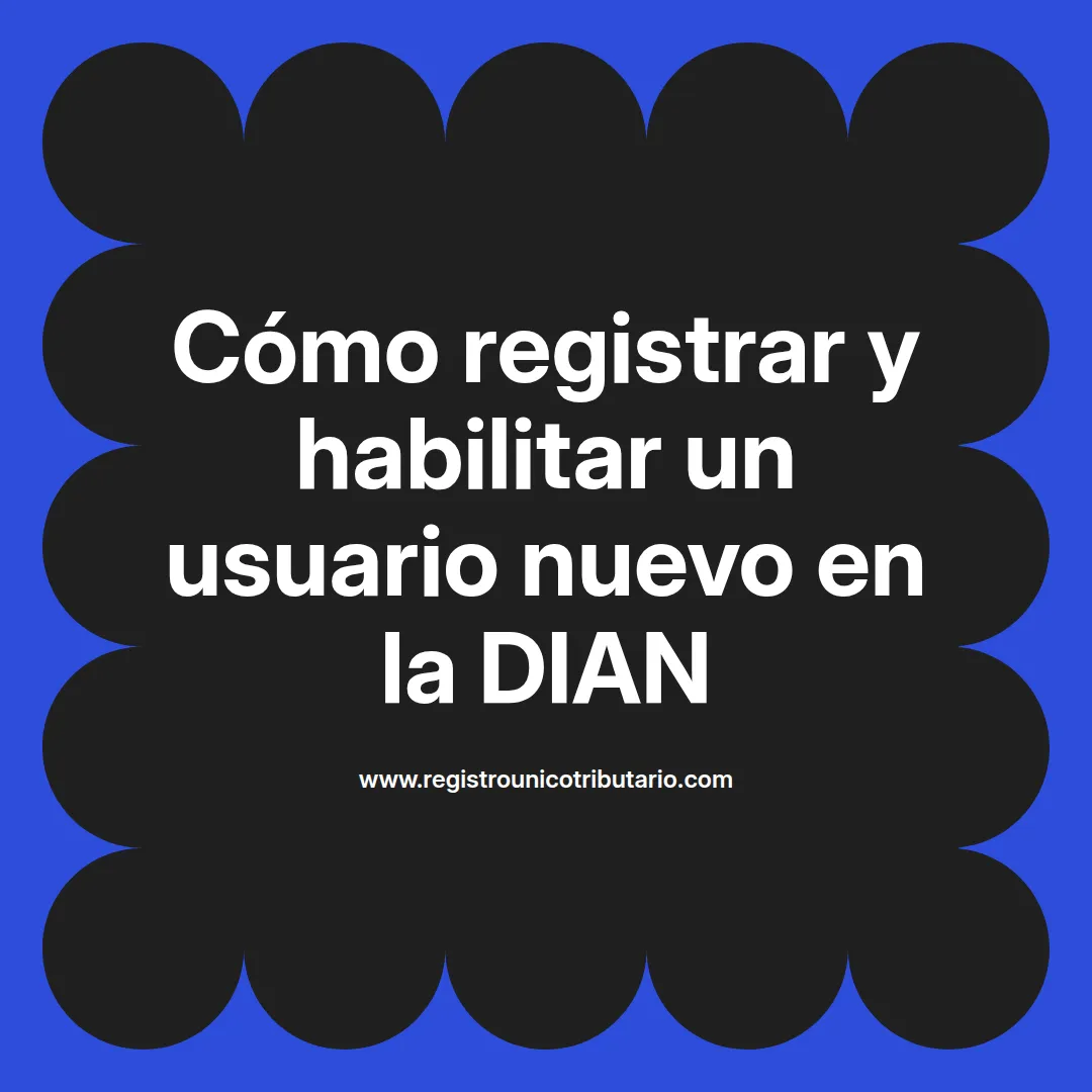 Imagen destacada sobre el registro del usuario nuevo dian y habilitación de cuentas para personas jurídicas