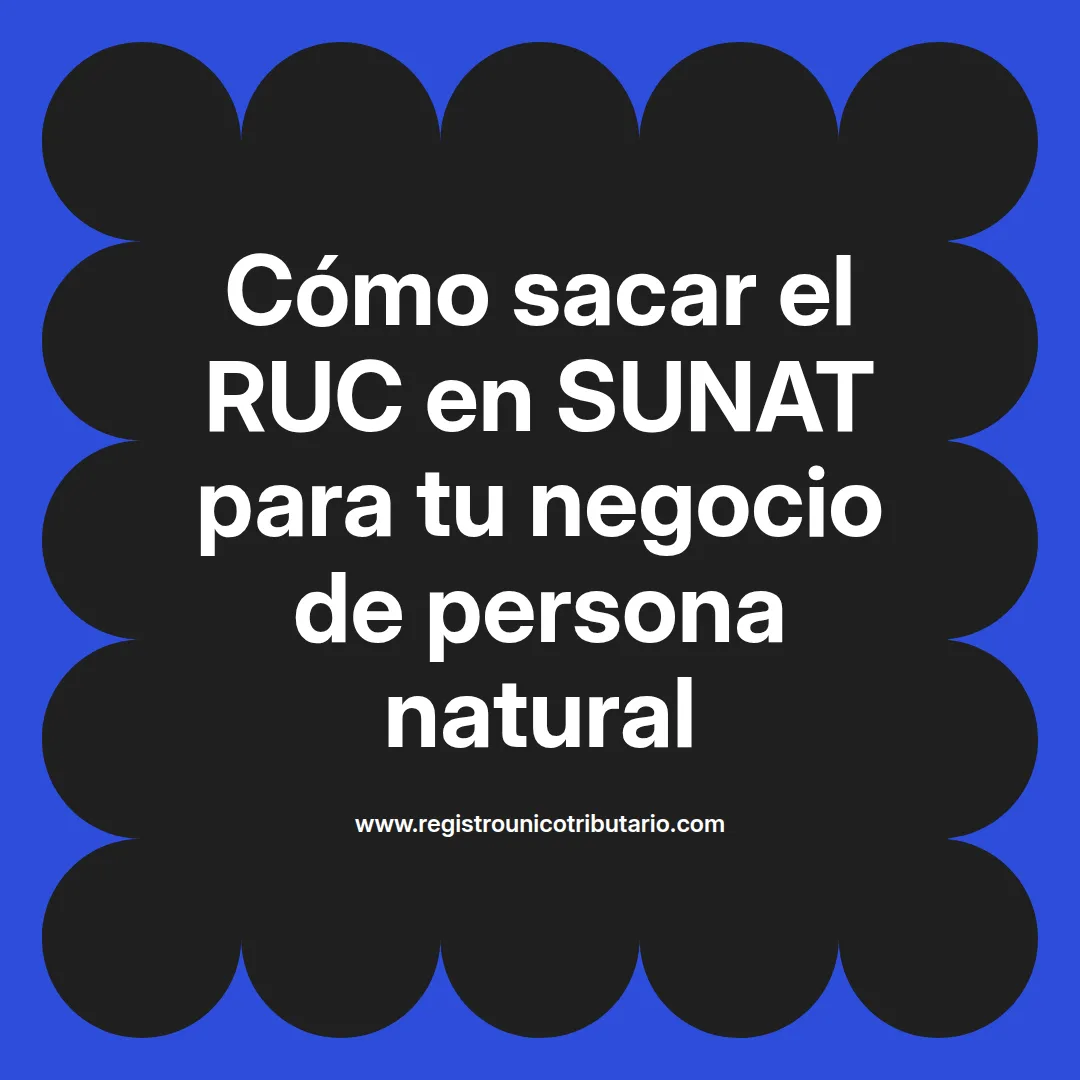 Imagen destacada sobre sunat ruc para negocio y trámite de ruc persona natural en Colombia