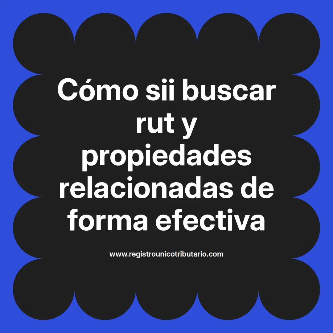 Imagen destacada sobre sii buscar rut y cómo buscar propiedad por rut en Chile