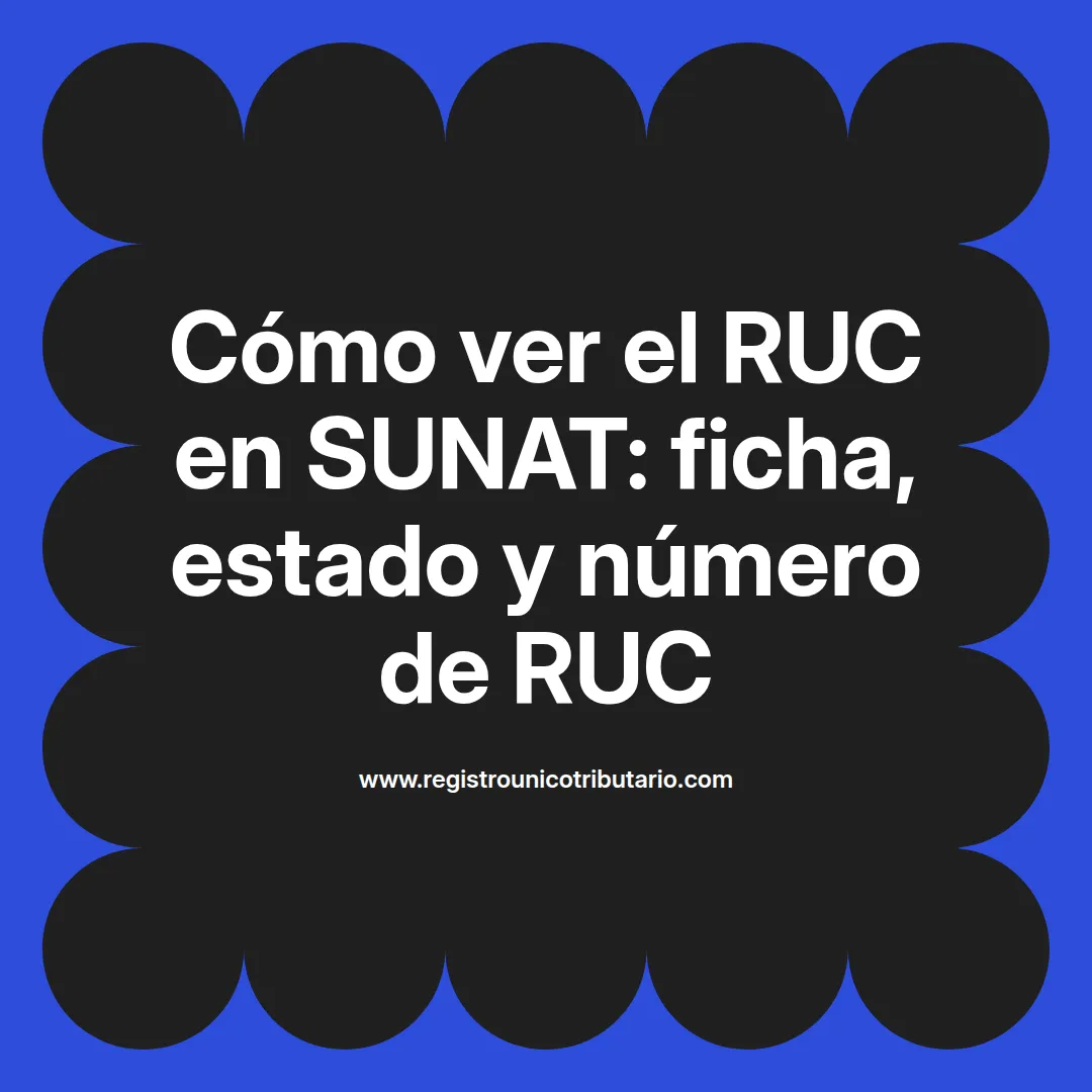 Imagen destacada sobre sunat ver ruc y consulta de ficha ruc activa en Perú