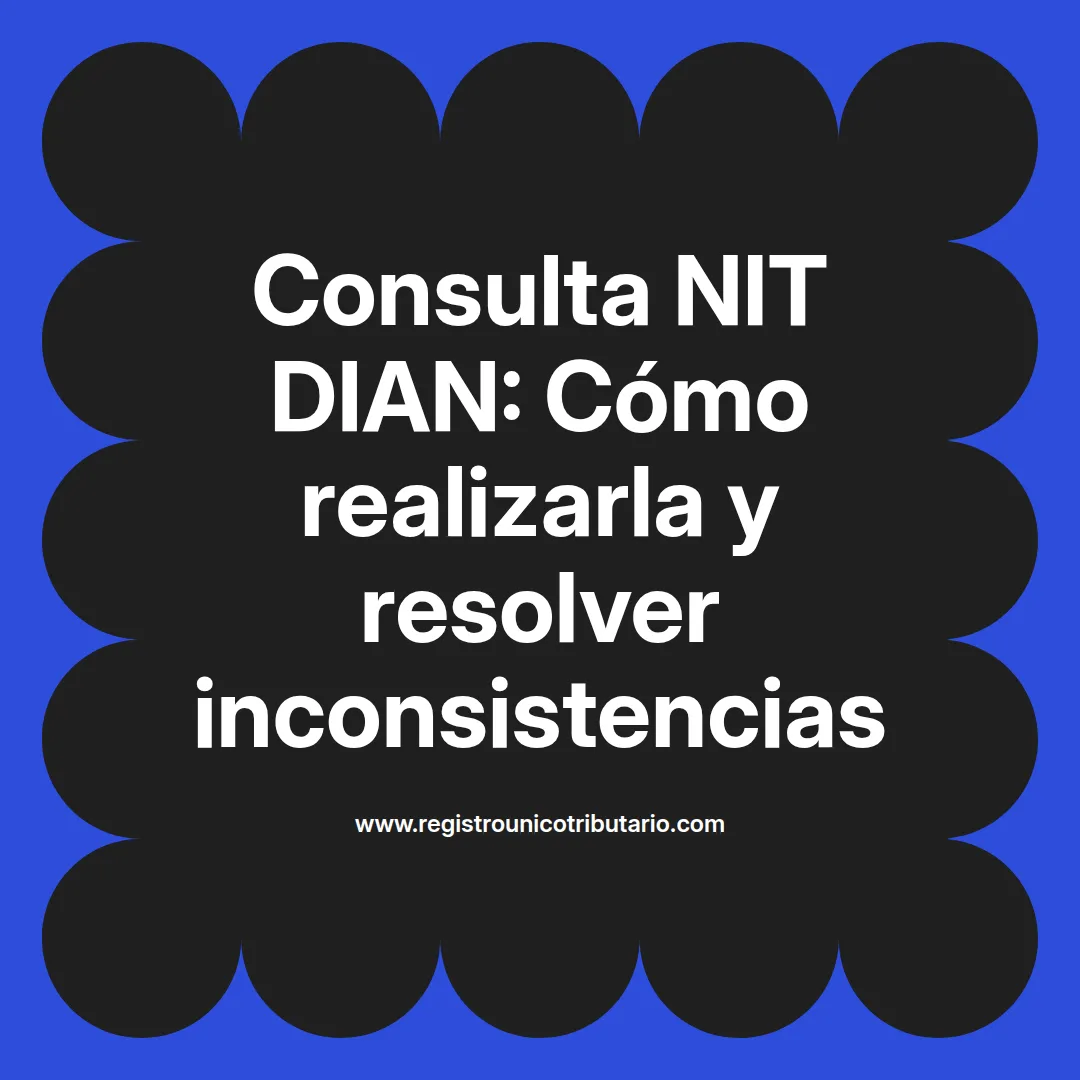Imagen destacada sobre consulta nit dian y sus alternativas para empresas en Colombia