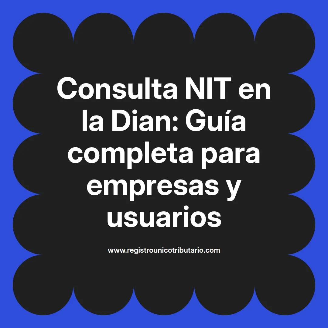Imagen destacada sobre la consulta NIT en la DIAN y servicios relacionados para empresas