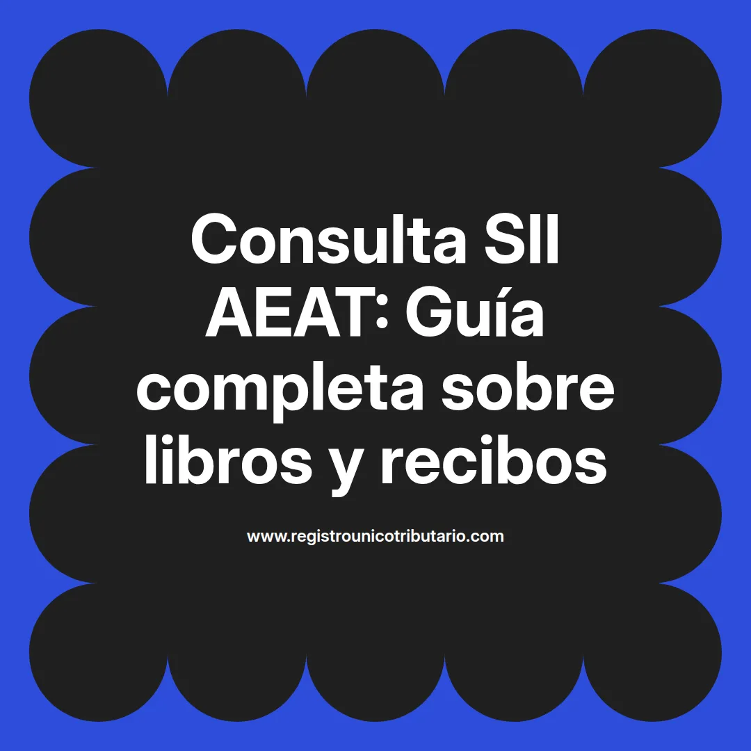 Imagen destacada sobre consulta sii aeat y referencia a libros de la agencia tributaria