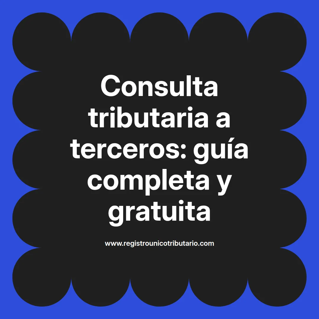 Imagen destacada sobre consulta tributaria a terceros y trámites ante la dian