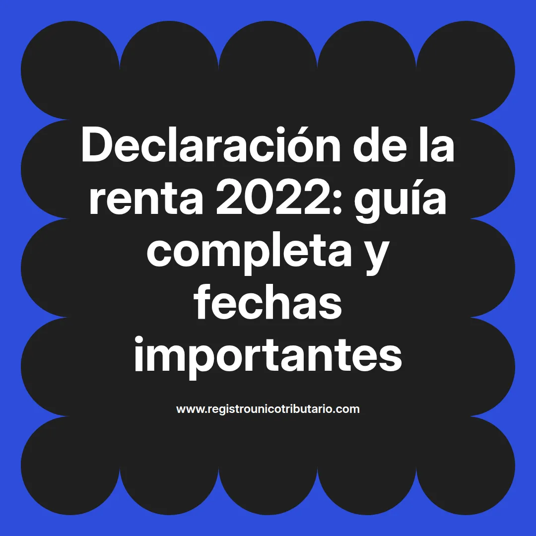 Imagen informativa sobre la declaración de la renta 2022 y la agencia tributaria en América Latina