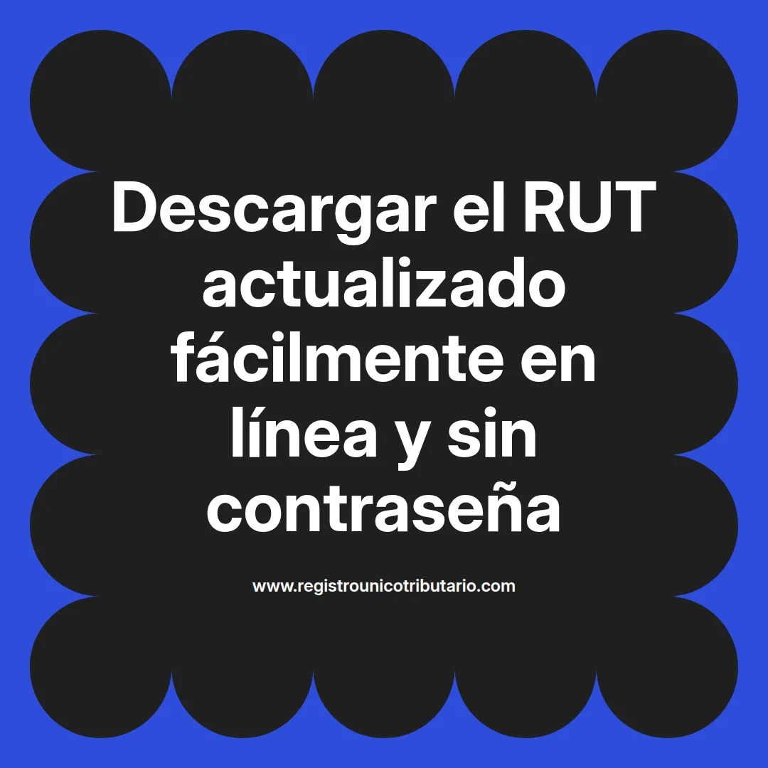 Imagen sobre descargar el rut actualizado 2024 y cómo hacerlo en línea sin contraseña
