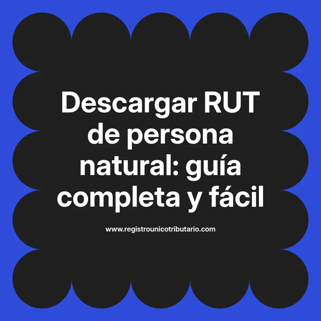 Imagen destacada sobre cómo descargar rut persona natural certificado en línea