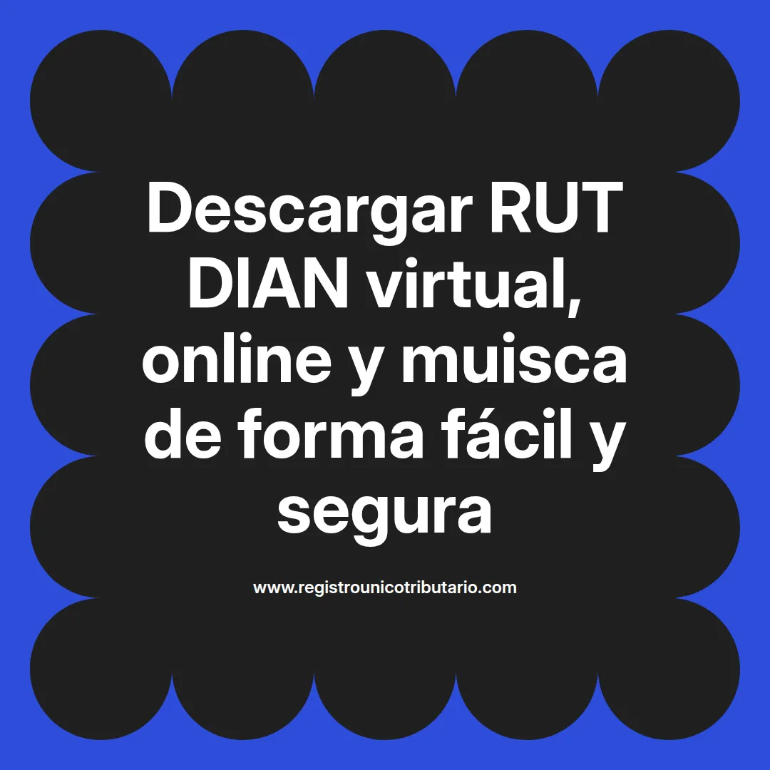 Imagen destacada sobre descargar rut dian virtual y opciones para descargar rut virtual muisca