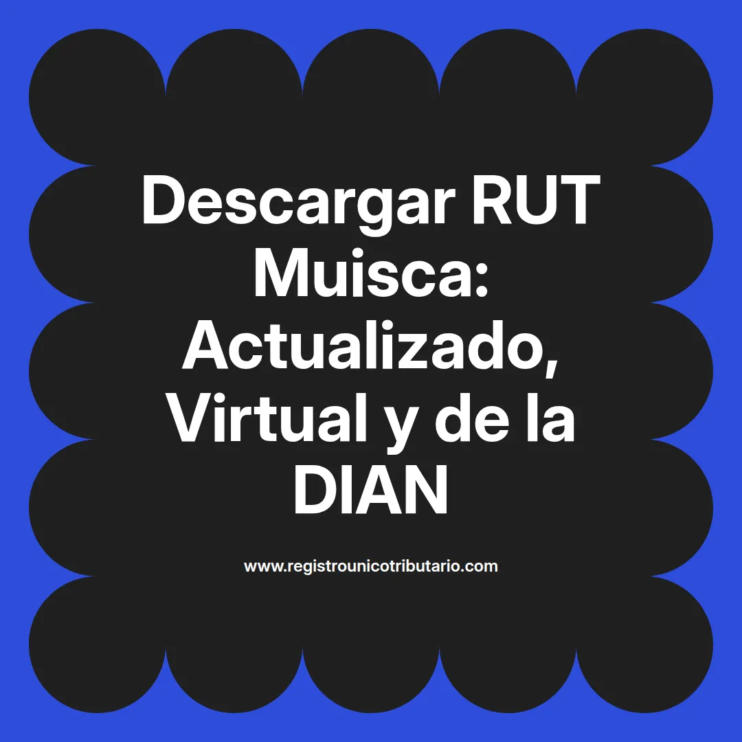 Imagen destacada sobre cómo descargar rut muisca y actualizar rut con la dian