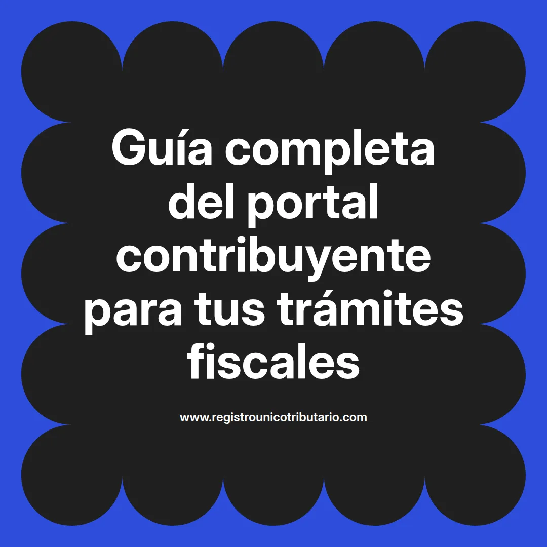 Imagen destacada que ilustra el portal contribuyente y sus diferentes opciones en México y España