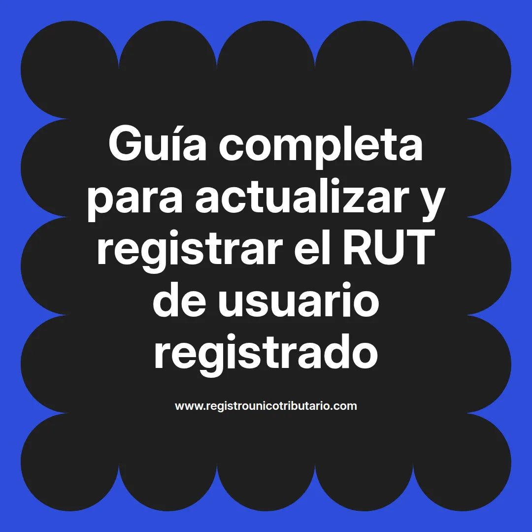 Imagen destacada sobre actualización de rut usuario registrado en el portal de servicios en línea