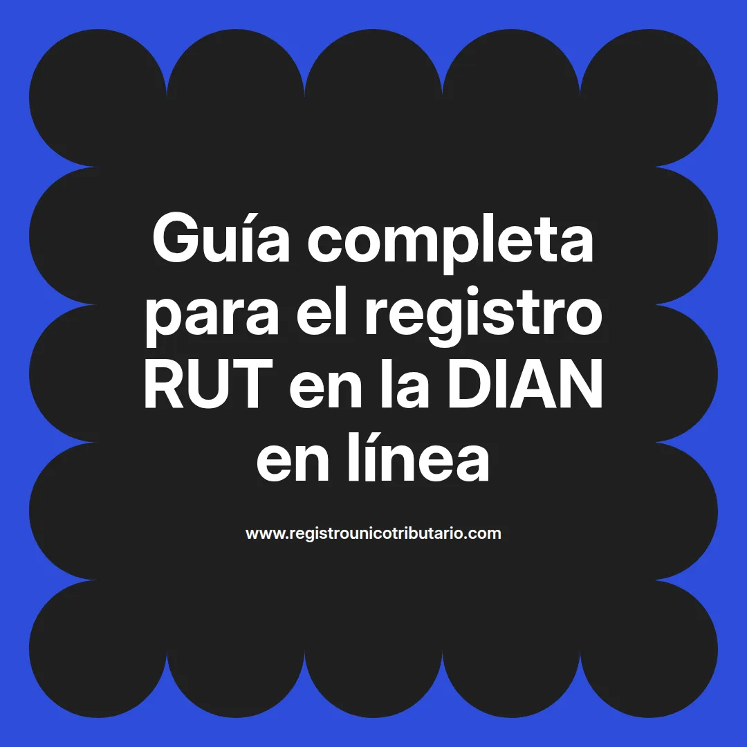 Imagen sobre proceso de dian rut registro y opciones para registro virtual y consulta de RUT