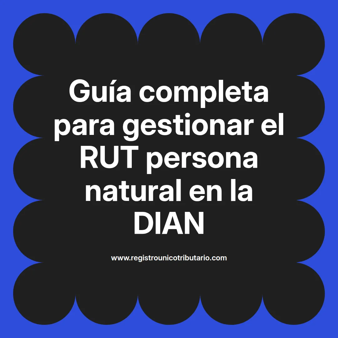 Imagen destacada sobre el proceso de solicitar el RUT en la DIAN para personas naturales