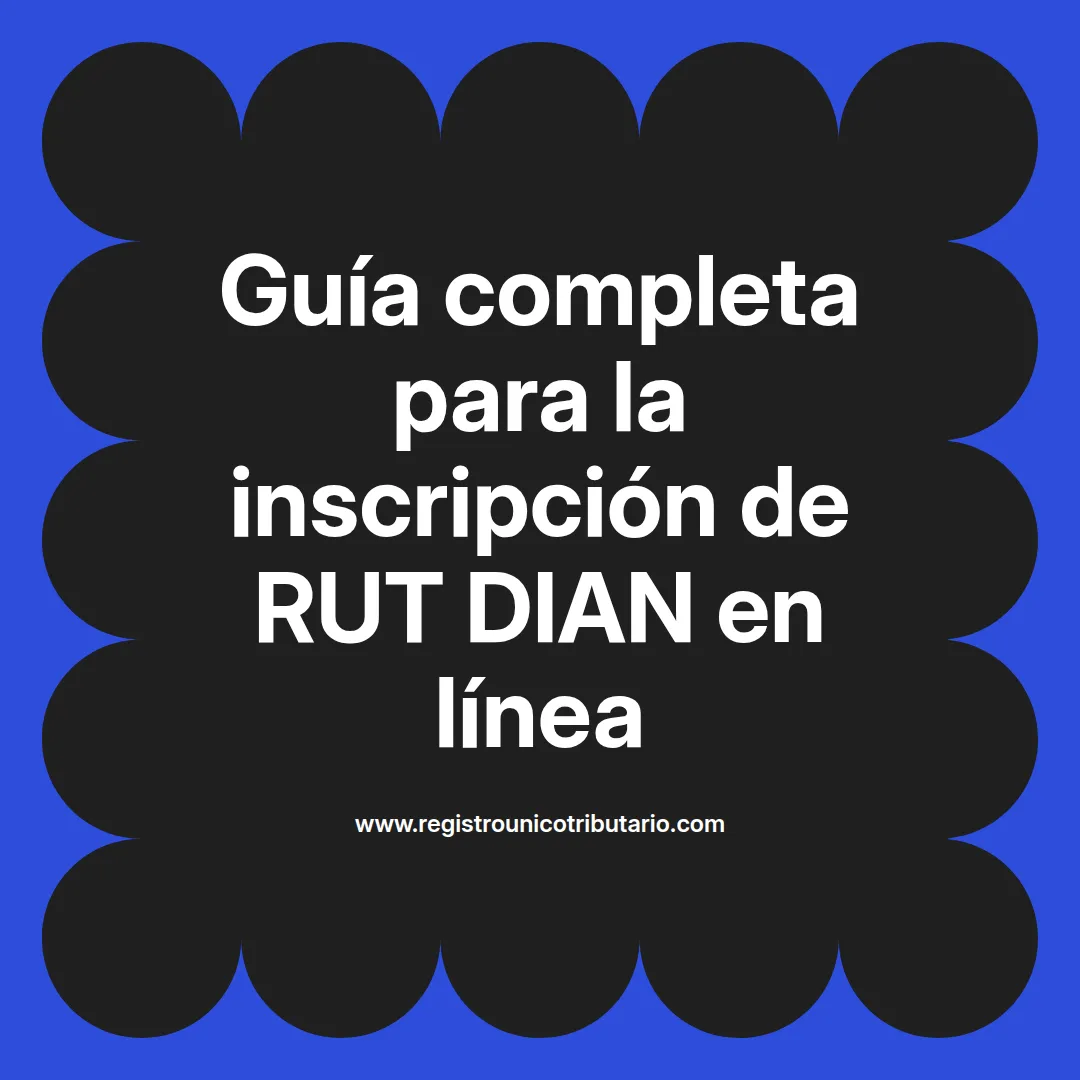Inscripción de rut dian y proceso de inscripción de rut virtual con guía paso a paso