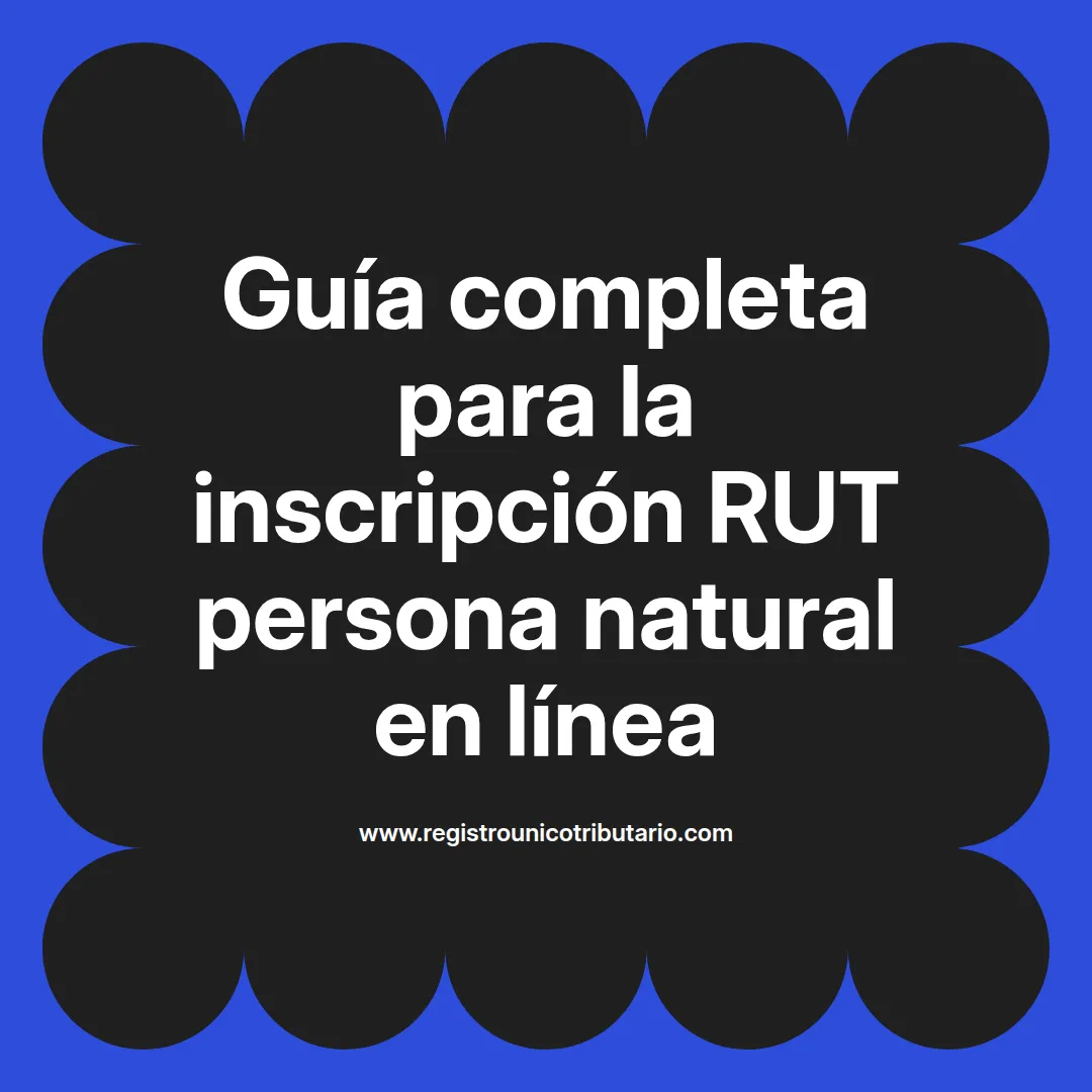 Imagen destacada sobre inscripción rut persona natural y trámites en línea relacionados