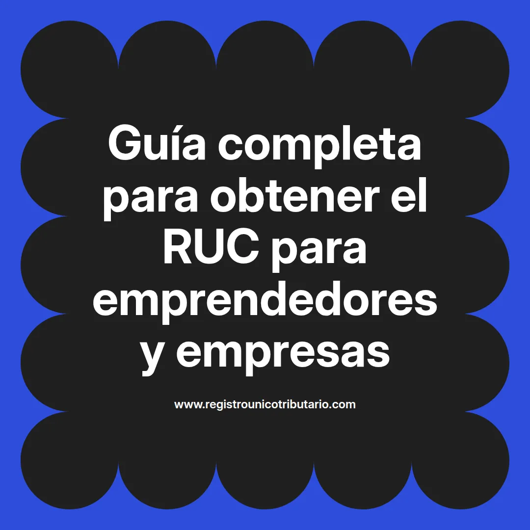 Imagen destacada sobre ruc para emprendedores y tipos de ruc para iniciar un negocio