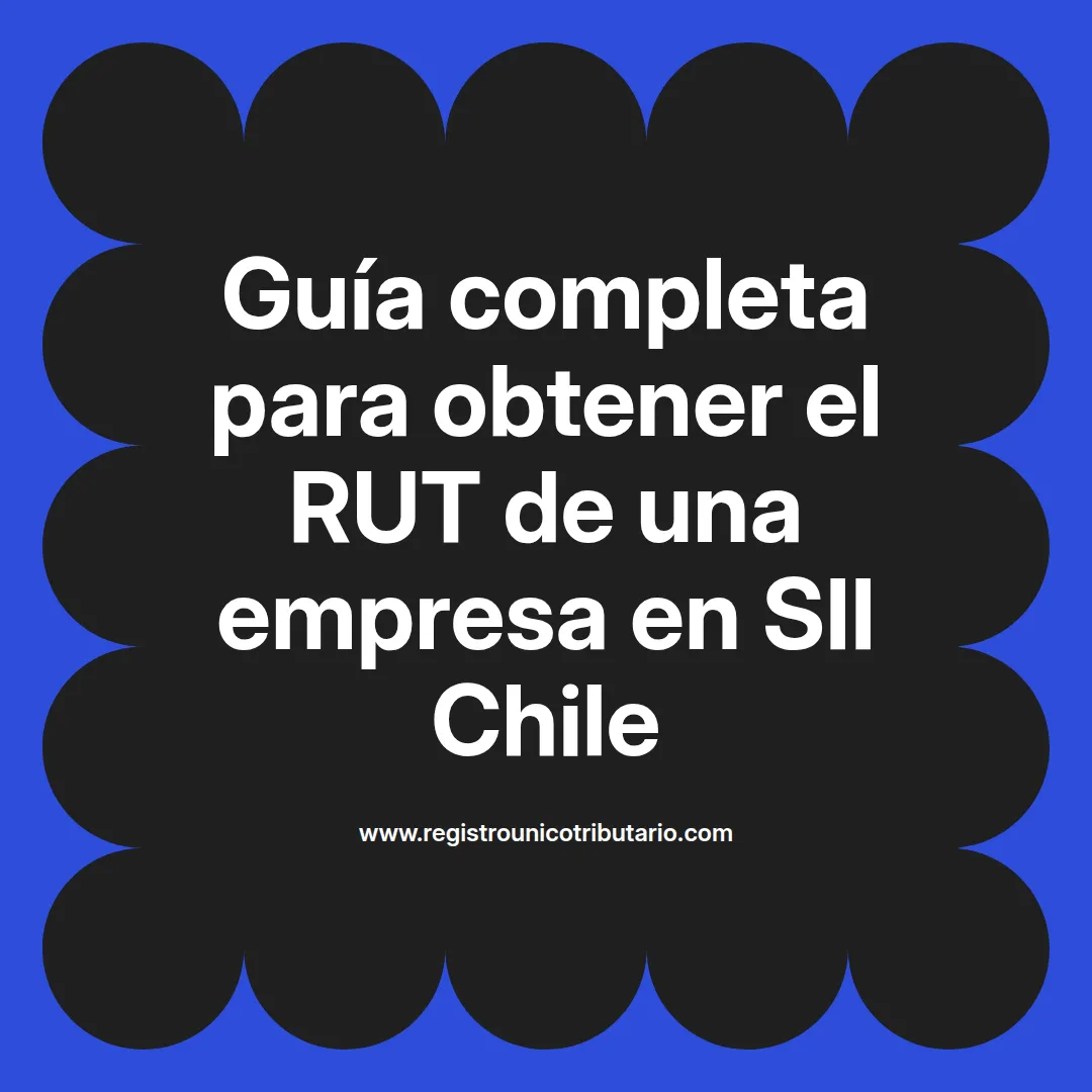Imagen destacada sobre rut empresa sii y cómo obtener rut empresa sii en Chile