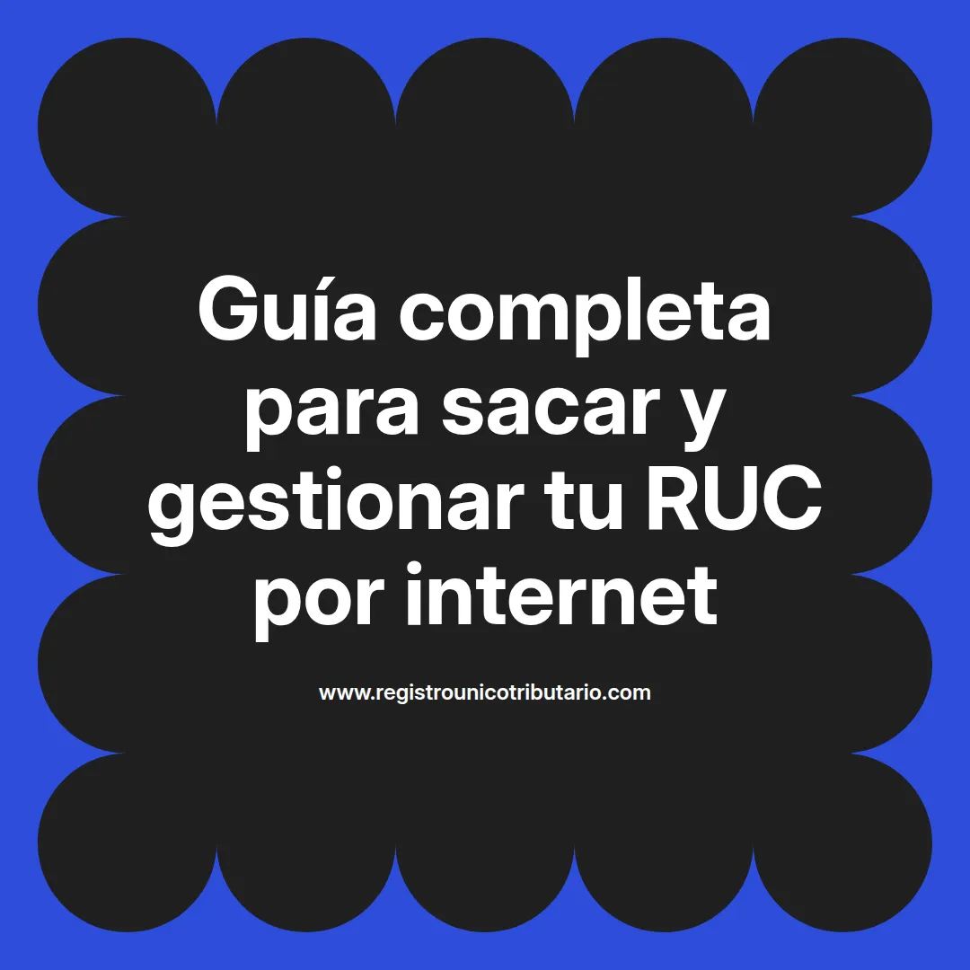 Imagen destacada sobre ruc por internet y cómo tramitar o actualizar el ruc en línea