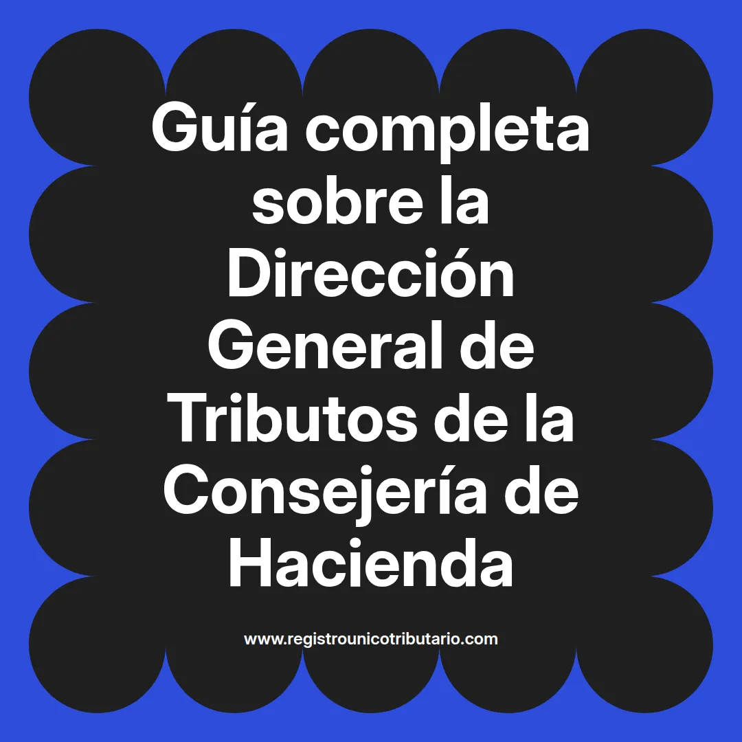 Imagen destacada sobre dirección general de tributos de la consejería de hacienda y citas previas