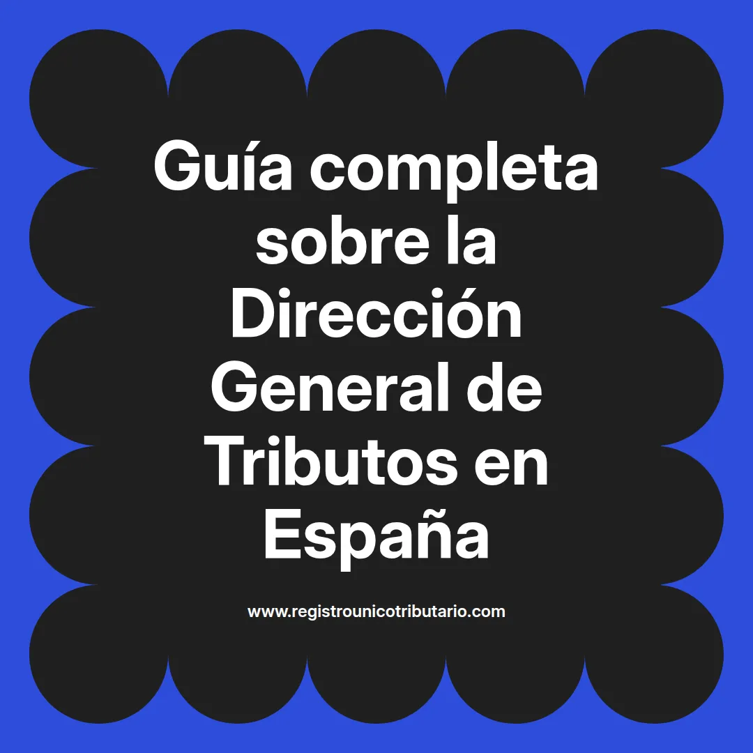 Imagen informativa sobre dirección general de tributos y trámites en Comunidad de Madrid