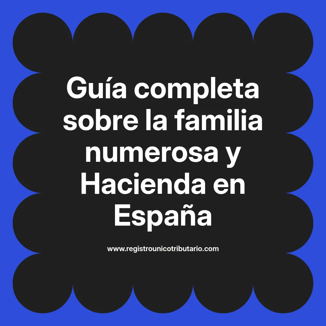 Imagen sobre los beneficios de una familia numerosa en la hacienda en Asturias