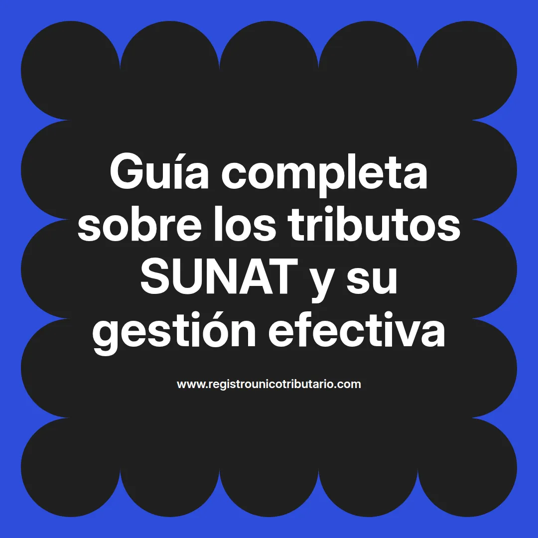 Imagen destacada sobre tributos sunat y su afectación en el pago de tributos sunat 2025