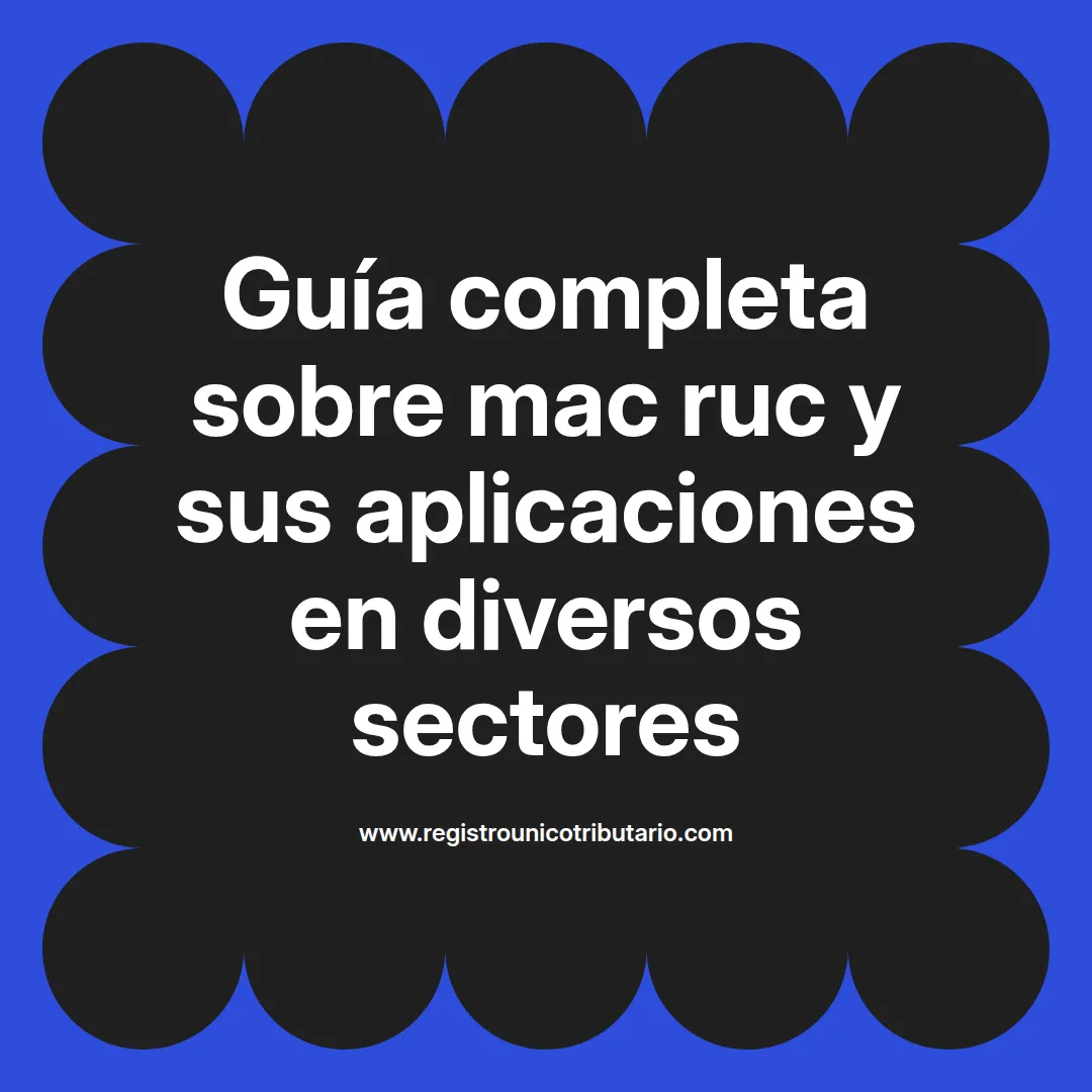 Imagen destacada sobre el grupo mac ruc y sus servicios en ingeniería y salud en Perú