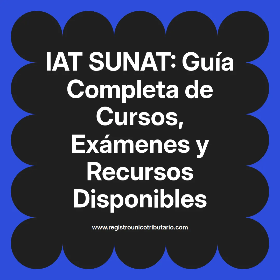 Imagen destacada sobre iat sunat y cursos disponibles para estudiantes interesados en el examen 2024