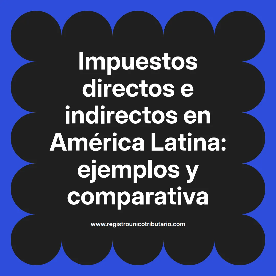 Imagen sobre impuestos directos e indirectos en Colombia y su clasificación por tipos