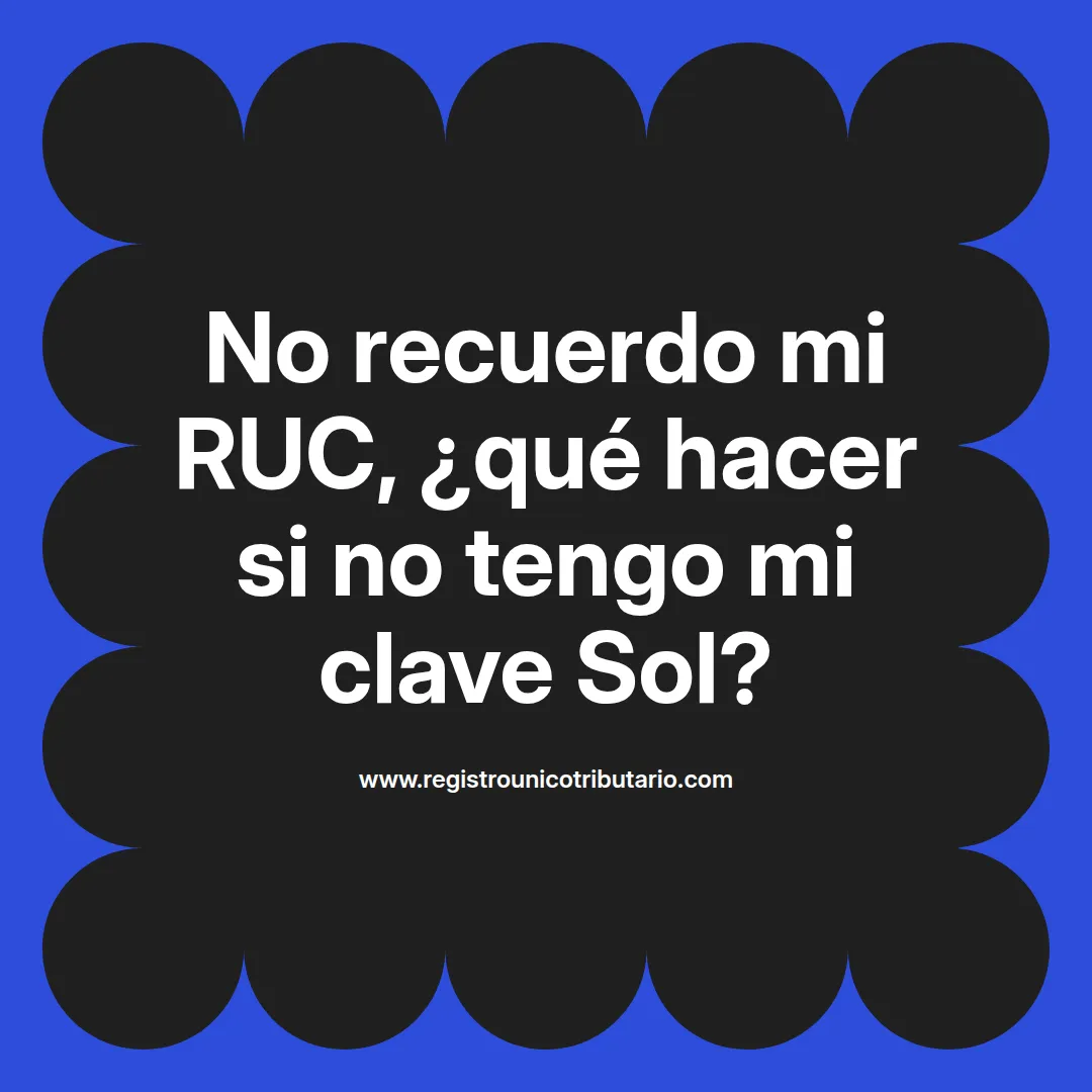 Imagen destacada sobre problemas para acceder a servicios debido a no recuerdo mi ruc y mis contraseñas